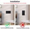 JIMEIDA Socket with Light Switch, Black, Flush-Mounted, Single 1-Way Light
