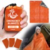 Guijinga 3-Pack Emergency Blanket, Extra-Thick Extra-Large Survival Blanket, Thermal Reflective