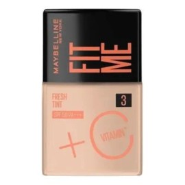 Maybelline Base Fit Me Fresh Tint 30ml, larga duración, alta cobertura, con protector solar
