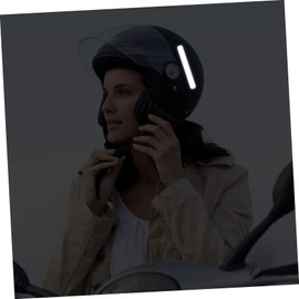 Parliky Reflective Motorcycle Helmet Stickers 10 Strips Safety Decals for High Visibility Black Reflective Vinyl for Night Use Suitable for Bicycles and Motorcycles