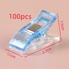 Naisfei Sewing Clips,100 PCS Sewing Clips Multipurpose Plastic Quilting Clips for Quilting Crafting Wonder Clips, Quilting Accessories to Replace Sewing Pins Pinning and Marking(9 Colors)