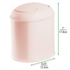 mDesign 2 x Mini Plastic Swing Top Bin - Pack