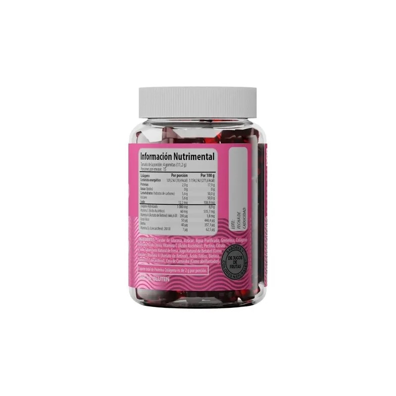 Colágeno Biotina 60 Gomitas Belabear Vitamina A, C, D