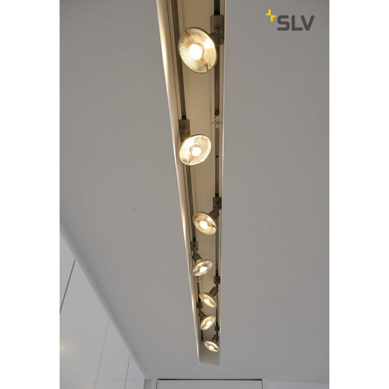 SLV Spotlight 1-Phase Track, Aluminium, 50 W, Grey