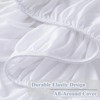 100% Waterproof Mattress Protector Anti-mite Microfiber Fitted Mattress Cover -