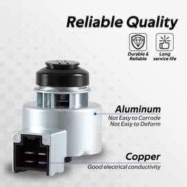 FUSCH Ignition Switch with 2 Keys Compatible with Kubota Tractor B1700HSD B2100HSD B2320DT B2320DTN B2320DTWO B2320HSD B2320HSDN B2400HSD B2410HSD Replaces#: 6C040-55452 6C040-55450