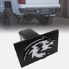 Wolf Head Metal Trailer Hitch Cover for 2'' Towing Rear