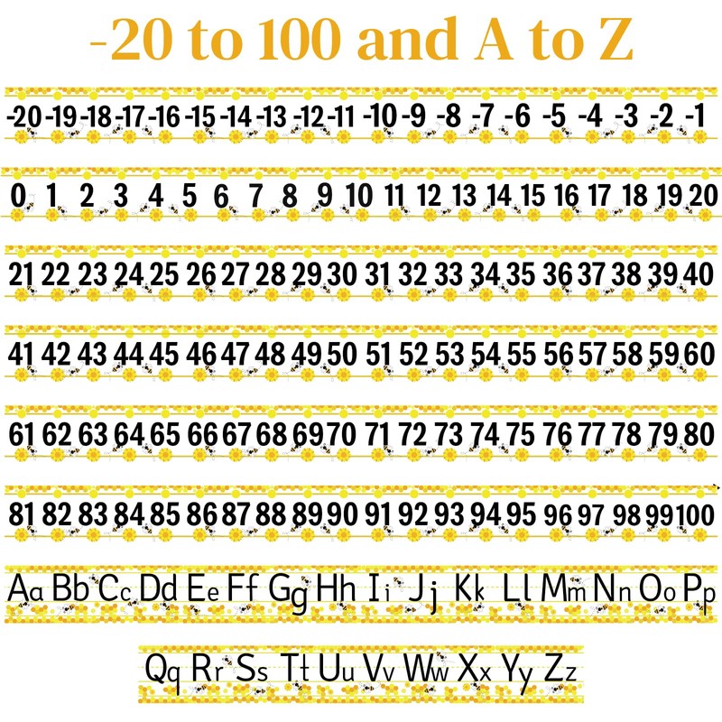 32Pcs A to Z Alphabet and -20-100 Number Cards Boho