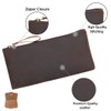 Antiq Leather Pencil Pouch, Currency Pouch, Zippered Pouch for Paper