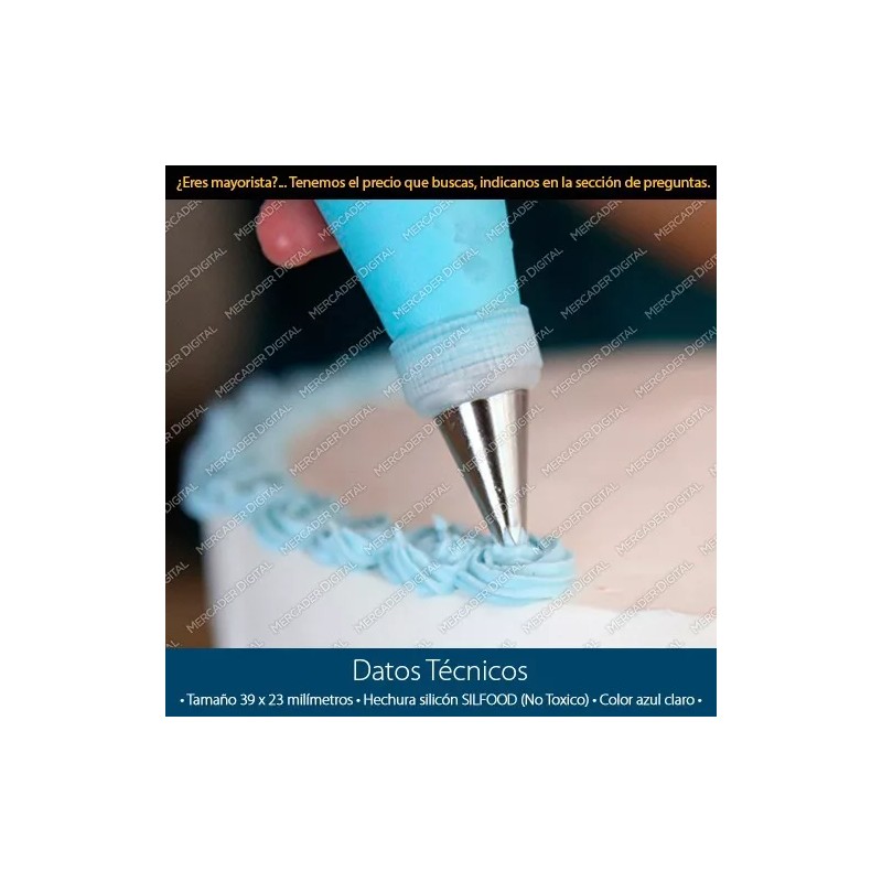 Mercader Digital Manga Para Duya De Silicón Reusable 39cm X