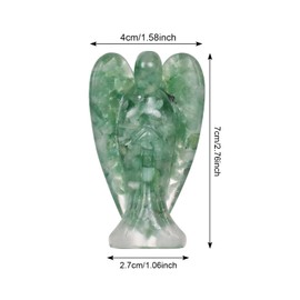 Lunaanda Angel statue, wonderful lucky charm, guardian angel figure, natural guardian statue, crystals, stone, guardian angel