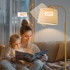 Oneach 62" Arc Floor Lamp for Living Rooms, Gold Tall