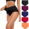 Molasus Molasus Women's Soft Cotton Underwear Briefs High Waisted Postpartum