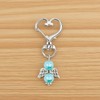 Something Blue Gifts for Bride to be White Blue Keychain