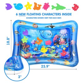 Inflatable Play Mats, Water Mat Baby, Baby Toys 3 6 9 Months Baby Water Mat, Water Mat Baby Toy, Baby Inflatable Play Mats, for Baby Sensory Development Training