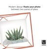 Umbra Prisma Picture Frame, 4x6 Metal Photo Display for Desk
