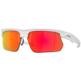 Oakley OO9400 Sunglasses Bundle: OO 9400 BISPHAERA 940003 Polished White/Prizm Ruby Policarbonate Standard and Eyewear Cleaning Kit