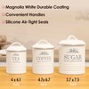 noonberry Kitchen Canisters for Countertop - Set of 3 -