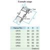 NIFCO SR20 Plastic Buckle, Black, 0.8 inch (20 mm) Width,