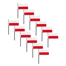 Poland National Flag 4 x 6 inch (12 PK)
