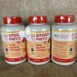 Miss Smarty Pants 3x-NEW Smarty Pants Kids Multi & Omegas Gummies Supplement 90 Exp Nov 2025