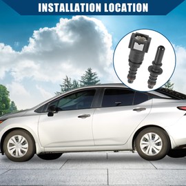 Hihaha 7.89mm SAE to 8mm Straight Fuel Hose Quick Release Connector /2pcs