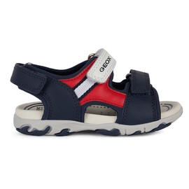 Geox Baby Boys' B Flaffee Boy Sandal, Navy red