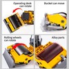 Gemini&Genius Road Roller Construction Vehicle Toy for Kids 1/35 Scale