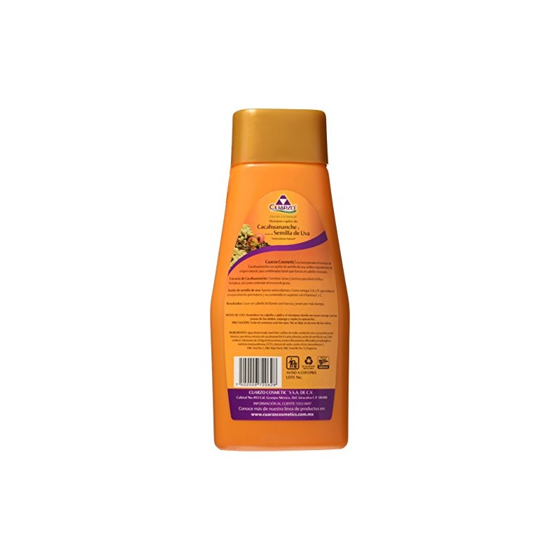 Shampoo Cuarzo Cacahuananche/uva, 550 ml
