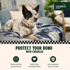 Credelio (lotilaner) Tick & Flea Treatment + Flea Infestation Protection for Dogs 25.1-50.0 lbs. (3 Tablets)