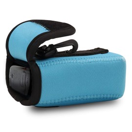 MegaGear Nikon Coolpix W300, AW130, Ricoh WG-30W, WG-50, WG-80 Ultra Light Neoprene Camera Case, with Carabiner