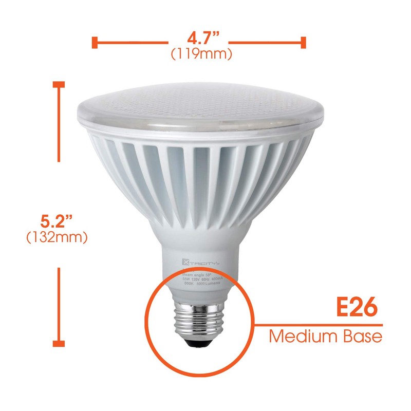 Xtricity PAR38 LED High Lumen Flood Light Outdoor, 325W Eqv