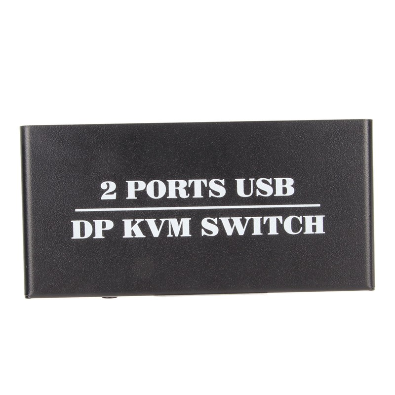 DisplayPort KVM Switch 2 Ports 4K 60Hz Dual Mode Aluminum