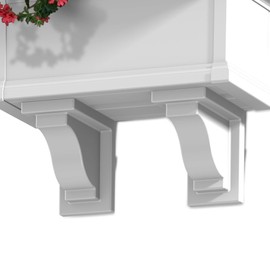 Mayne 4821-W Yorkshire Decorative Brackets, 8.3x4.3, White