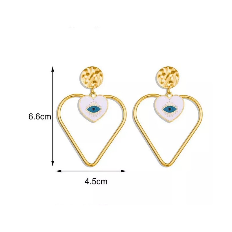 Deluxe Aretes Ojo Turco Mano Fatima Colgante Joyería Protege