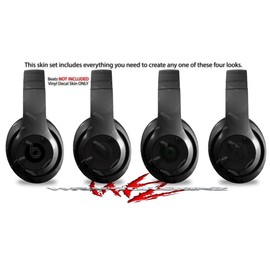 Skin Decal Wrap Works with Beats Studio 2 and 3 Wired and Wireless Headphones Diamond Plate Metal 02 Black Skin Only Headphones NOT Included