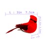 YCHTEWY-Cardinal Clip On Christmas Tree Ornament Decorations - Set of