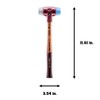Halder 3013030"Simplex Soft-Face TPE-Mid/TPE-Soft" Mallet, Multi-Colour, 30 mm