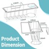 MINGOR-Style Sponge Holder for Kitchen Sink, Movable Hanging Sink Caddy