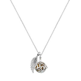 Nena Lina Women with Balls and Angel's Wings Pendant Necklace with Angel Whisperers EFS 017