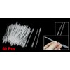 50 Pcs Clear White Plastic 4.5" Long Liquid Dropper Pasteur