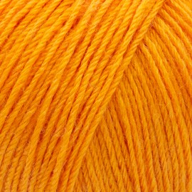 Estako Happy Wool (2 Skeins Pack) 40% Merino Wool 20% Cashmere Type Polyamide 40% Acyrlic Fingering Weight Soft Knitting and Crochet Yarn (2 x 1.76 oz) (2 x 191 yds) (8037 - Yellow Orange)
