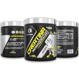 Forzagen | Creatina Monohidrato 100% Pura | 5 g de Creatina | 80 Servicios | Sin Sabor | Pre Entrenamiento | Alto Rendimiento | 400 g