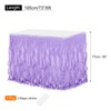 MECCANIXITY 6ft Light Purple Tutu Table Skirt, Tulle Curly Willow