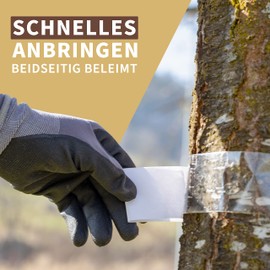 Bio Plantella Glue Ring for Fruit Trees, Easy to Use, 5 Metres, Extra Wide Glue Ring to Protect Against a Variety of Pests, Caterpillar Glue