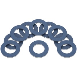 PRIME AVE Aluminium Oil Drain Plug Washer Gaskets - U.S. Made 12mm Crush Washer - Oil Plug Gasket Leak Proof Sealing Washers Compatible with Toyota Lexus Scion Part# 90430-12031 (Pack of 10)