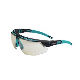 Uvex by Honeywell Avatar Safety Glasses, Teal Frame with SCT-Reflect 50 Lens & Anti-Scratch Hardcoat (S2884)