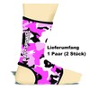BAY Sports Camouflage 2 x Elastic Foot Wraps (Pink, Black,