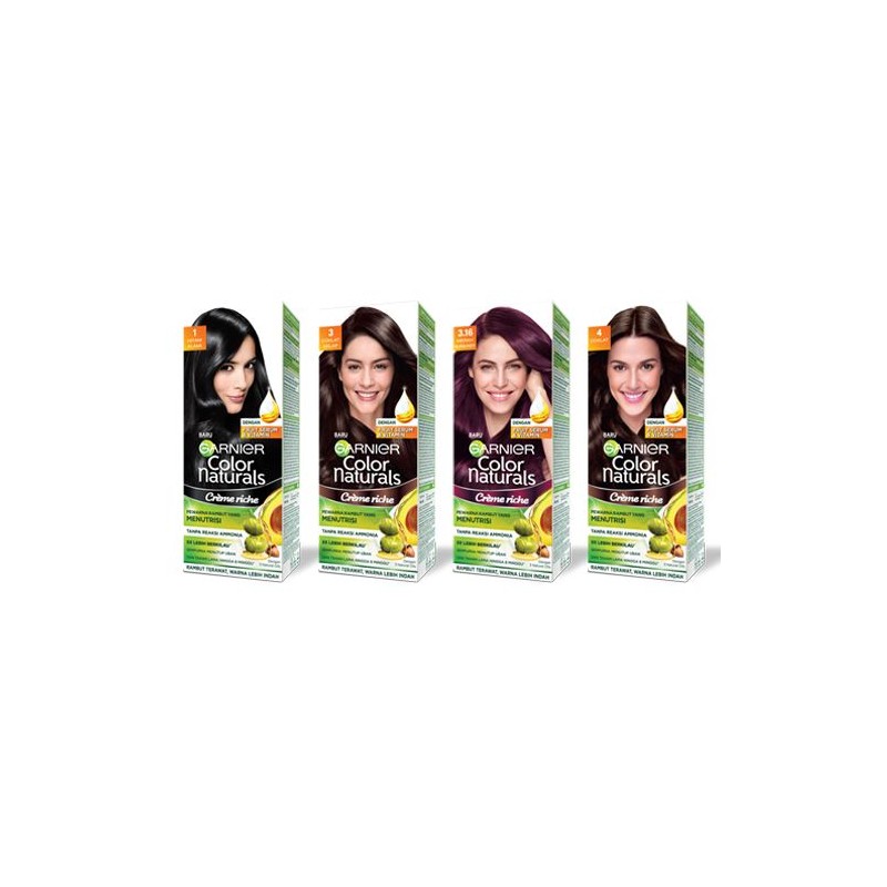 Garnier Hair Color Naturals Creme Riche Dye 50ml (HALAL)