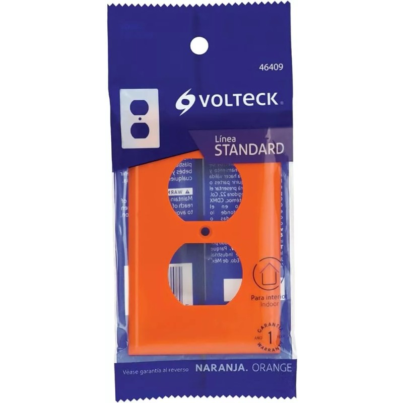 Volteck Contacto Dúplex Tierra Aislada + Placa Standard